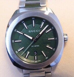 新品未使用　GUCCI　メンズ　腕時計　GG2570　YA142313 男性用　ウォッチ　グリーン