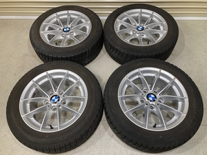 BMW E90 320i 純正 16インチ 7J +31 PCD120 5H YOKOHAMA iceGUARD iG60 205/55R16 4本セット (C1608)