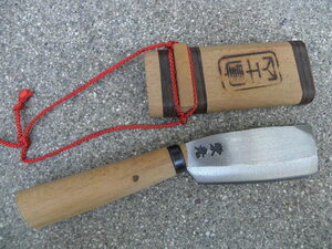 富士山 小型 鉈 なた / 大工道具 刃物 古道具 ナイフ 薪割り 木こり 斧 アウトドア ビンテージ レトロ 土産