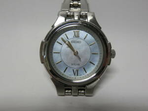 【中古品】SEIKO セイコー ソーラー レディース腕時計＜1132＞