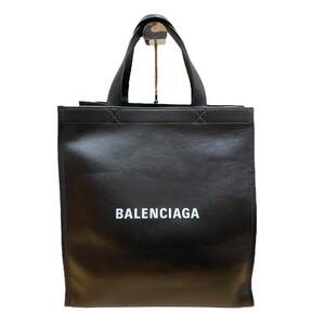BALENCIAGA バレンシアガ ショッピングトート ハンドバッグ 黒系 レザー