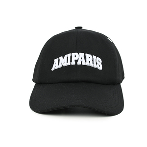 AMI PARIS アミ パリス ブラックロゴキャップ 帽子 UCP206 CO0020 001 新品 イタリア正規品