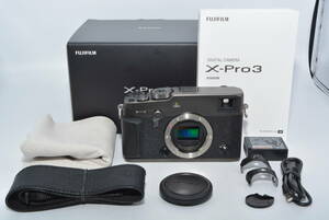 【特上品】 富士フイルム(FUJIFILM) ミラーレス一眼カメラ X-Pro3 DRブラック 防塵防滴耐低温 FX-X-PRO3ーDB　#7097