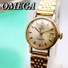 OMEGA レディマティック デイト 手巻き ラウンド ゴールド 腕時計 625