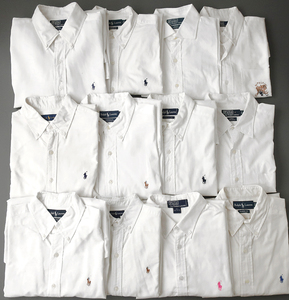 ラルフローレン ホワイトシャツ 12着セット 長袖/ミックスサイズ/古着/業販/白シャツ