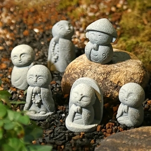 9611474539-2 1個 小さな仏像、long bead （長数珠）仏像 キャラクターマイクロランドスケープ、水中造園装飾品