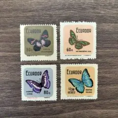 外国切手　エクアドル　1970　4種