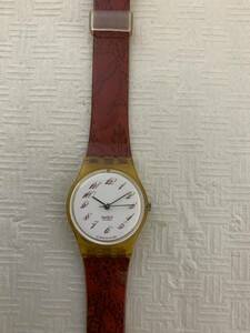 SWATCH SWISS AG1992 スウォッチ 腕時計/部品取り用/動作不動/風防削れ/レディース/ベルト経年使用保証無し/ジャンク扱い