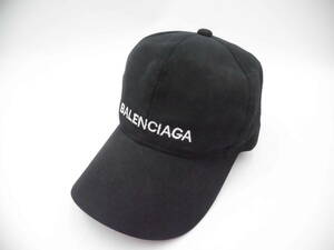 ★ YMK153 BALENCIAGA バレンシアガ メンズ レディース 帽子 クラシック ベースボールキャップ ブラック ★