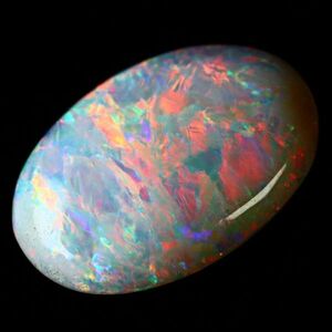 3.435ct 天然ホワイトオパール オーストラリア 遊色抜群 高品質 〔Australia White opal 宝石 jewelry natural 裸石 loose ルース〕