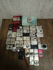 デジカメ　40台　まとめ　コンパクト　コンデジ　Canon OLYMPUS Nikon SONY FUJIFILM CASIO Panasonic　デジタルカメラ　ジャンク