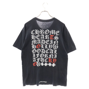 CHROME HEARTS クロムハーツ MADE IN HOLLYWOOD T-SHIRT ホースシュープリント クルーネック カットソー 半袖Tシャツ ブラック
