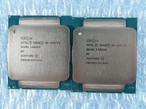 1LBV // 2個セット(同ロット) Xeon E5-2637 V3 3.5GHz SR202 Haswell-EP R2 Socket2011-3(LGA) //HP ProLiant WS460c Gen9 取外//在庫8