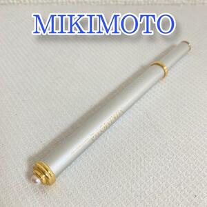 MIKIMOTO　ミキモト　真珠付　ボールペン　ゴールド　シルバー　銀　箱付き