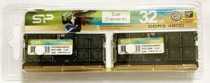 シリコンパワー DDR5 32GB (16GBx2) 4800MHz (PC5-38400)　ノートPC用