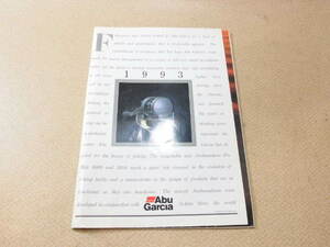 アブガルシア 1993年　オリムピック　カタログ　Abu Garcia アンバサダー CDL セットなどが掲載 (25564