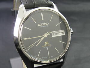 Grand Seiko/グランドセイコー GS SPECIAL スペシャル カットガラス Ref.6156-8010 Cal6156A ブラック オーバーホール・新品仕上済 1972年