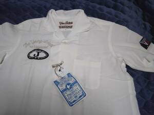VAN JAC 　　半袖ワッペン刺繍アロハシャツ　ホワイト　XL　　新品未使用　　アイビー　トラディショナル