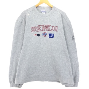 古着 リーボック Reebok SUPER BOWL XLII スーパーボウル スウェットシャツ トレーナー メンズXL /eaa389265