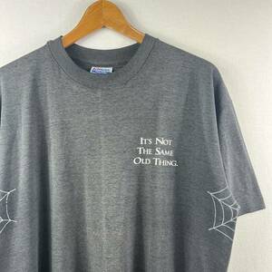【脇 スパイダー】ビンテージ 90s The Addams Family Tシャツ USA製 L 古着 映画T ムービーT 蜘蛛の巣 ホラー コメディ ティムバートン