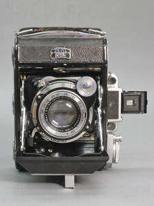 【09】ZEISS IKON スーパーセミイコンタ　Ⅲ型　テッサー7.5cm　F=3.5　レンズ付　