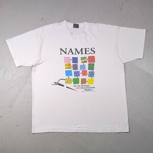 オークション 90s USA製 アート ビンテージTシャツ フルーツオブザルーム シングルステッチ XL 半袖 Tシャツ 古着卸 売り切り