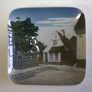 【10】即決 ロイヤルコペンハーゲン デンマークの風景 1962年 プレート 絵皿 デンマーク製 　 