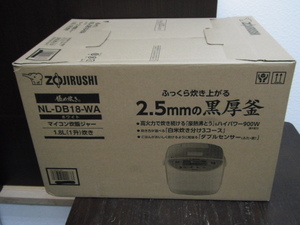 2/象印 極め炊き マイコン炊飯ジャー 1.8L(1升)炊きNL-DB18-WA