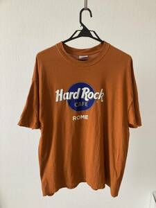 Hard Rock CAFE ROME Tシャツ XL 古着 ビンテージ ヴィンテージ 半袖 USA製