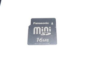動作保証！Panasonic miniSDカード 16MB　安心の日本製