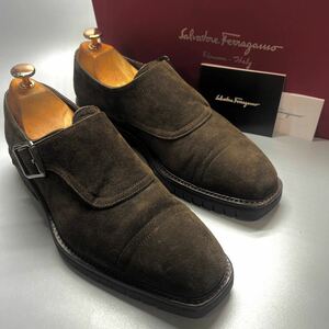 Salvatore Ferragamo TRAMEZZA サルヴァトーレ　フェラガモ トラメッザ　革靴　6EE 24.5cm スエード　メンズ　靴　シューズ