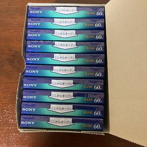 【CASSETTE】新品未開封カセットテープ ×10本Sony C-60BASA 60分 ソニー SONY