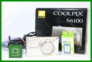 【同梱歓迎】実用■到着後即使える■ニコン Nikon COOLPIX 6100■バッテリー・チャージャー・4GB SDカード付き■EE963