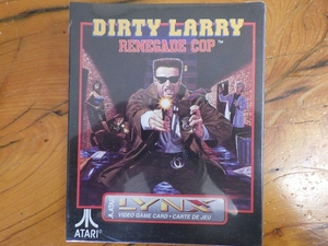 未使用 デッドストック アタリ リンクス ゲームソフト カセット ダーティラリー (ATARI LYNX DIRTY LARRY RENEGADE COP) 1992年