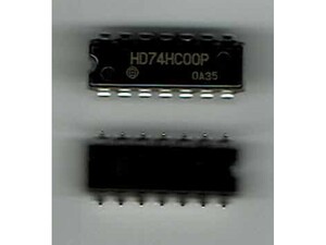 【未使用品】日立製_IC_HD74HC00P 2入力NAND 3個セット/長期自宅保管品/複数個ご用意可