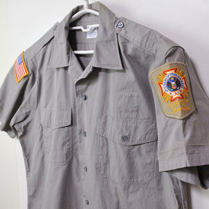 古着●アメリカ対外戦争退役軍人省 半袖シャツ サイズ16 L相当 xwp