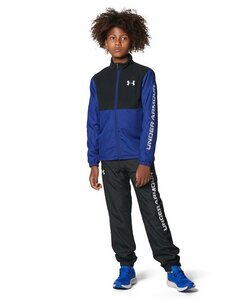 1443009-UNDER ARMOUR/UAウーブン ハイブリッド ジャケット ジュニア トレーニングウェア 上下