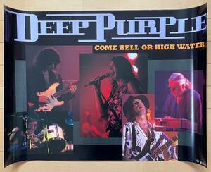 ポスター「deep purple-come hell or high water ライブ・紫の閃光」 Ritchie Blackmore, Ian Gillan, Roger Glover, Jon Lord, Ian Paice
