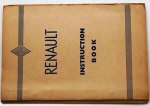 RENAULT EIGHT 1003cc 4 Cylinders Car7S INSTRUCTION BOOK