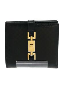 GUCCI◆2つ折り財布/レザー/BLK/メンズ/035 0959 2131