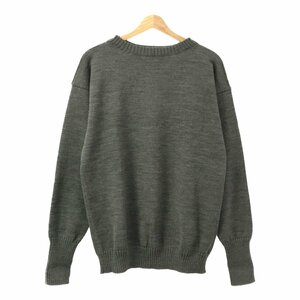 ITALY製 タグ付 ANDERSEN-ANDERSEN アンデルセンアンデルセン SEAMAN CREWNECK メリノウール クルーネックセーター ニット L グレー