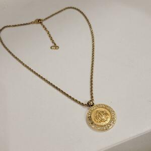 Dior　ゴールド　キラキラ　メダル　ネックレス　チョーカー　ブレスレット