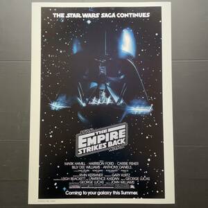 USアドバンス版ポスター『スター・ウォーズ エピソード5/帝国の逆襲』（Star Wars: Episode V The Empire Strikes Back）★ダースベイダー