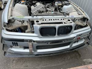 BMW E36 318is クーペ　フロントバンパー、カナード、アンパネ付き　格安　売り切り