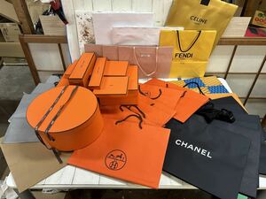 ◇ブランド 紙袋 箱等　色々◇CHANEL HERMES ルイヴィトン バレンシアガ　アミパリ　Dior FENDI miumiu CELINE