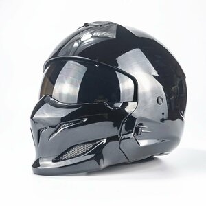 TZX237★新しいデザインオートバイバイクヘルメット ハーフヘルメット フルフェイスヘルメット レーシング組立式顎部分着脱できる