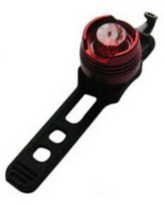 処分 LEDライト アルミ製 シートポスト取り付け 点灯点滅 生活防水 赤色灯/レッド色 ゆうメール使用可