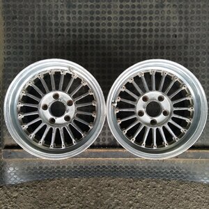 管理番号：W7-208【2本のみ】【15×7J 5x114.3 ET+25 ハブ74】speed star・日本製・店頭引取可能