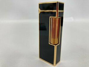 dunhill ダンヒル ライター ブラック ゴールド 24163 ケースあり【CDBA9055】