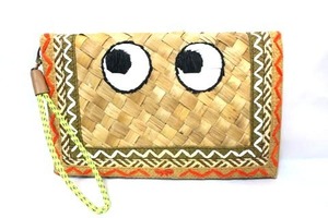 【中古】ANYA HINDMARCH アニヤハインドマーチ バック レディース クラッチバッグ EYES ベージュ 春夏 送料無料